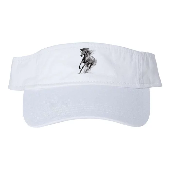 Beautiful Horse Graphic Horse Lover Valucap Bio-Washed Visor