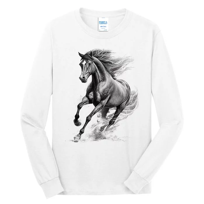 Beautiful Horse Graphic funny Horse Lover Tall Long Sleeve T-Shirt