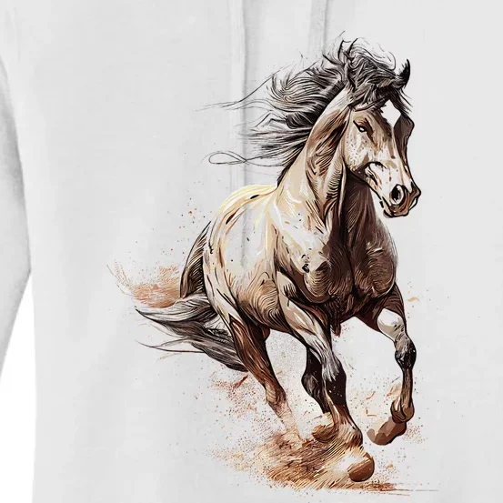 Beautiful Horse Graphic Horse Women's Pullover Hoodie