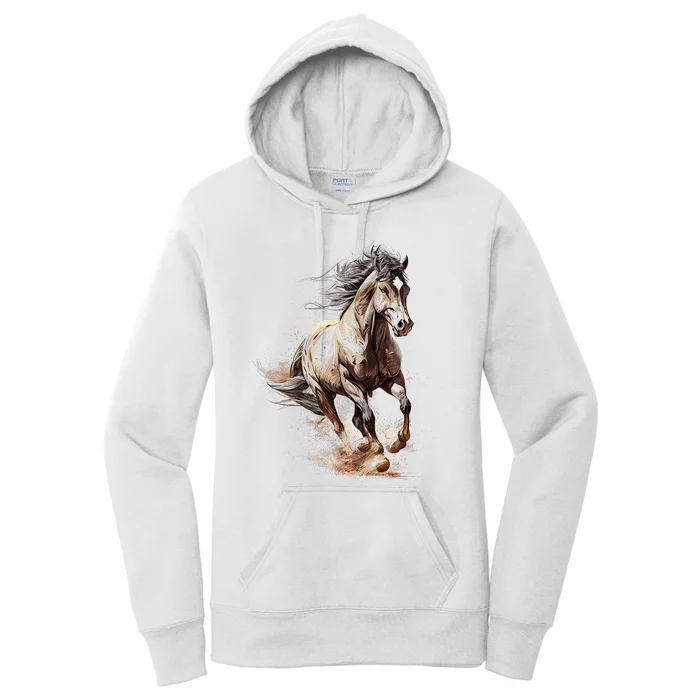 Beautiful Horse Graphic Horse Women's Pullover Hoodie