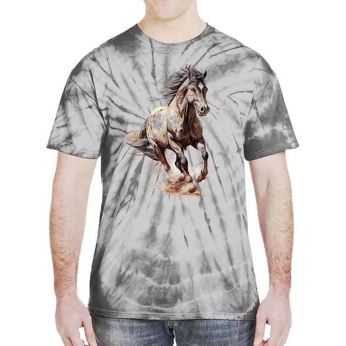 Beautiful Horse Graphic Horse funny animal Tie-Dye T-Shirt