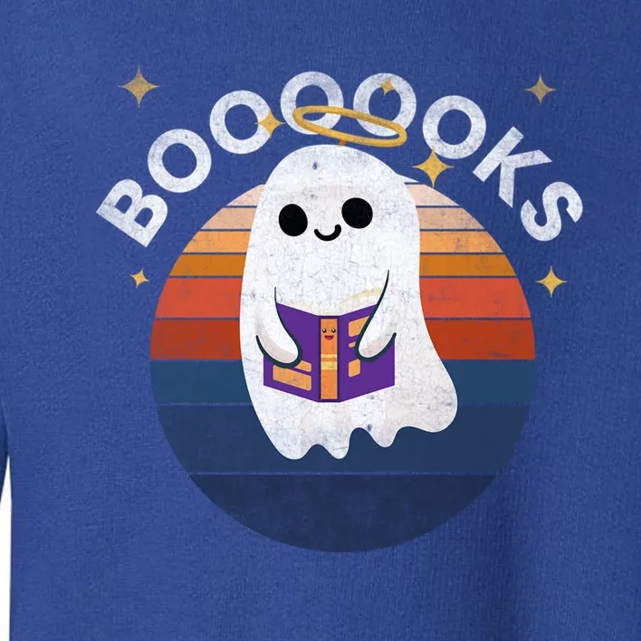 Boooooks Halloween Ghost Reading Book For Teacher And Student Cool Gift Toddler Sweatshirt