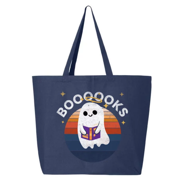 Boooooks Halloween Ghost Reading Book For Teacher And Student Cool Gift 25L Jumbo Tote