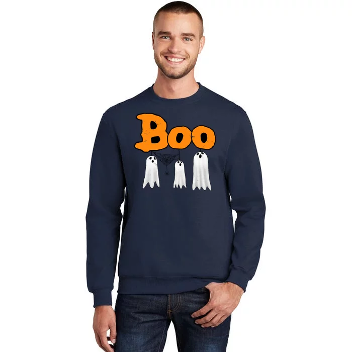 Boo Hanging Ghost Cute Funny Halloween Party Tall Sweatshirt