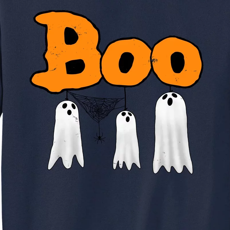 Boo Hanging Ghost Cute Funny Halloween Party Tall Sweatshirt