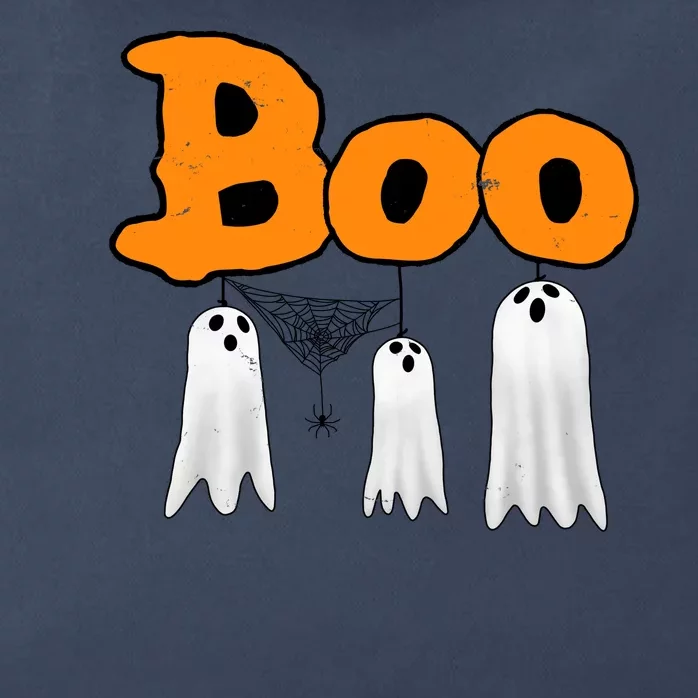 Boo Hanging Ghost Cute Funny Halloween Party Zip Tote Bag