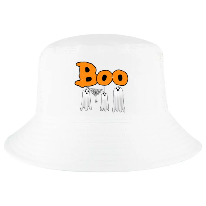 Boo Hanging Ghost Cute Funny Halloween Party Cool Comfort Performance Bucket Hat