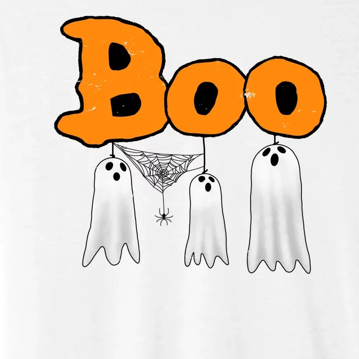 Boo Hanging Ghost Cute Funny Halloween Party ChromaSoft Performance T-Shirt