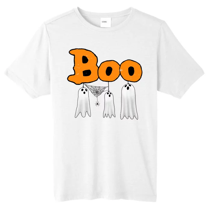 Boo Hanging Ghost Cute Funny Halloween Party ChromaSoft Performance T-Shirt