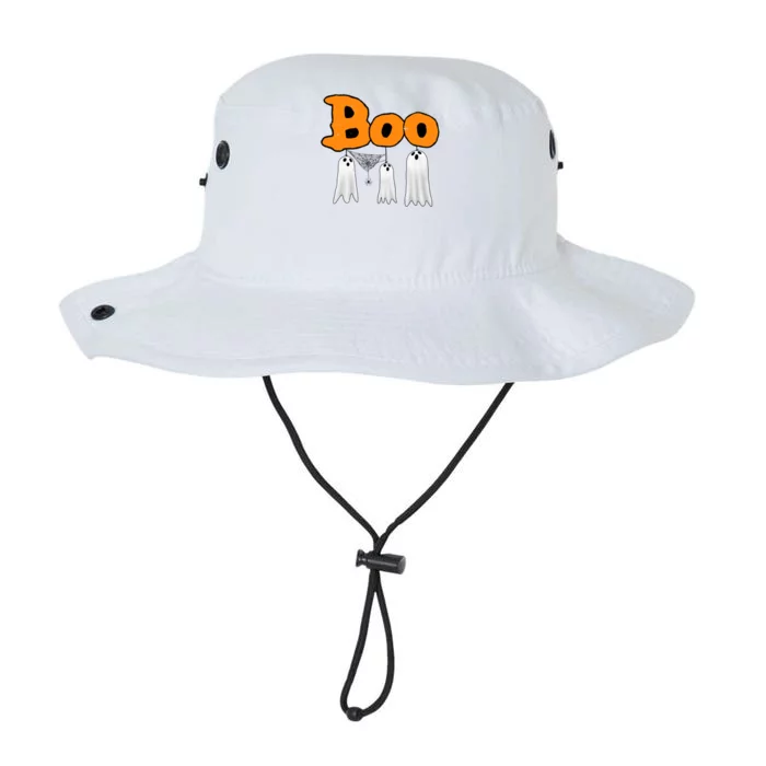 Boo Hanging Ghost Cute Funny Halloween Party Legacy Cool Fit Booney Bucket Hat