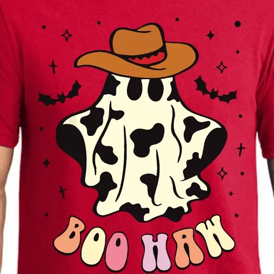 Boo Haw Ghost Western Cowboy Cowgirl Funny Halloween Spooky Pajama Set