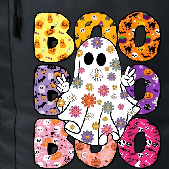 Boo Halloween Ghost Floral Daily Commute Backpack