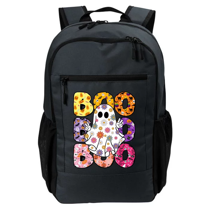 Boo Halloween Ghost Floral Daily Commute Backpack