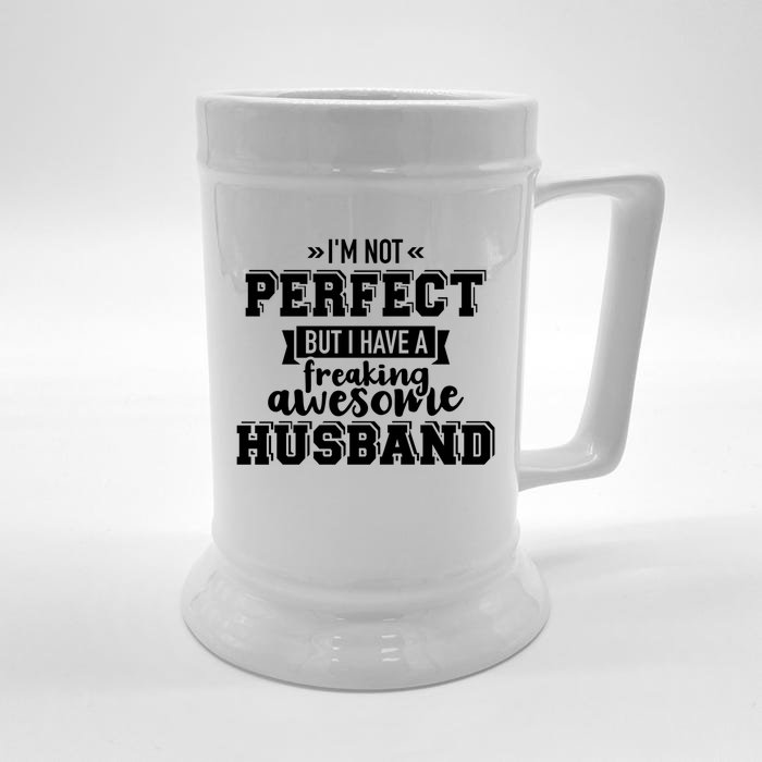 Best Husband Gift For Wife Valentine's Day Gift Front & Back Beer Stein