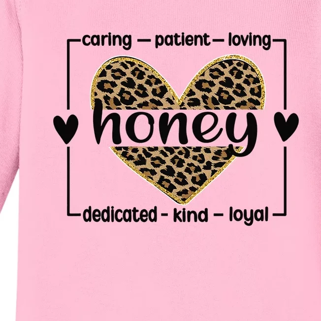 Best Honey Grandmother Honey Grandma Appreciation Baby Long Sleeve Bodysuit