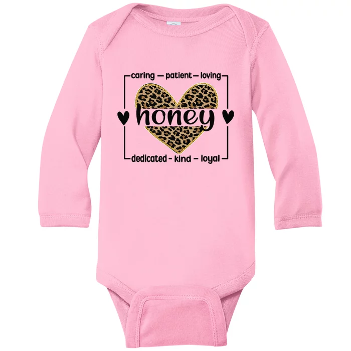 Best Honey Grandmother Honey Grandma Appreciation Baby Long Sleeve Bodysuit