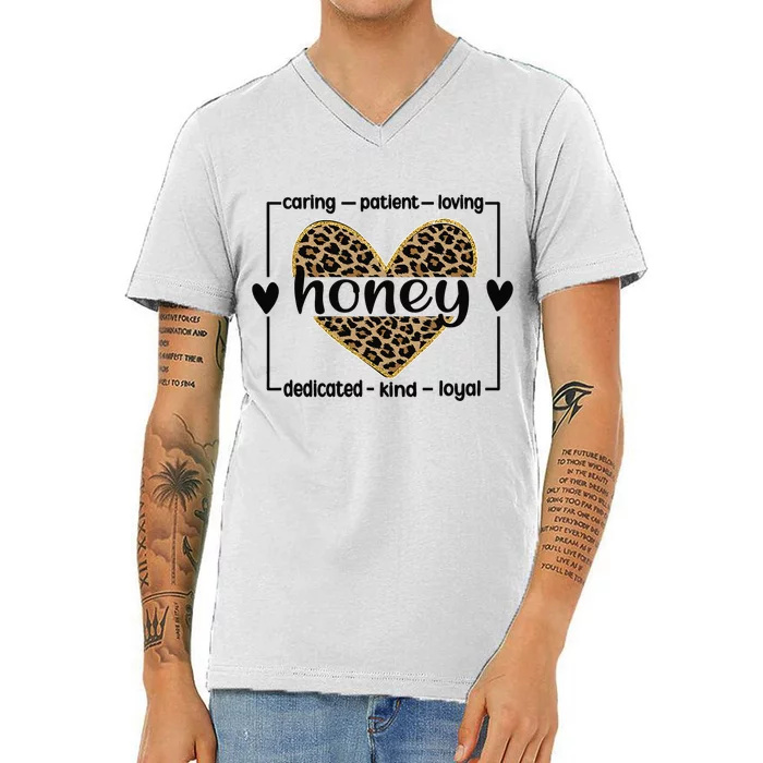 Best Honey Grandmother Honey Grandma Appreciation V-Neck T-Shirt