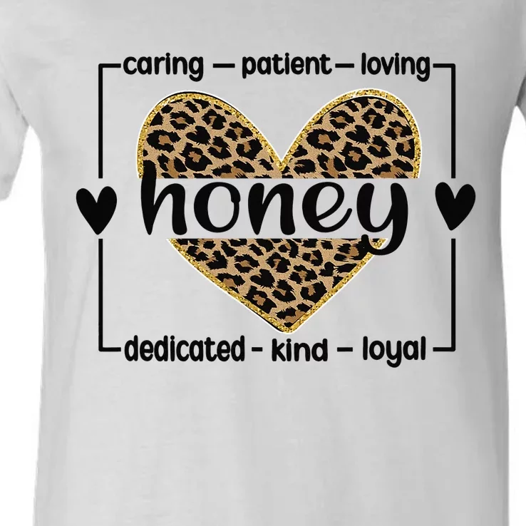 Best Honey Grandmother Honey Grandma Appreciation V-Neck T-Shirt