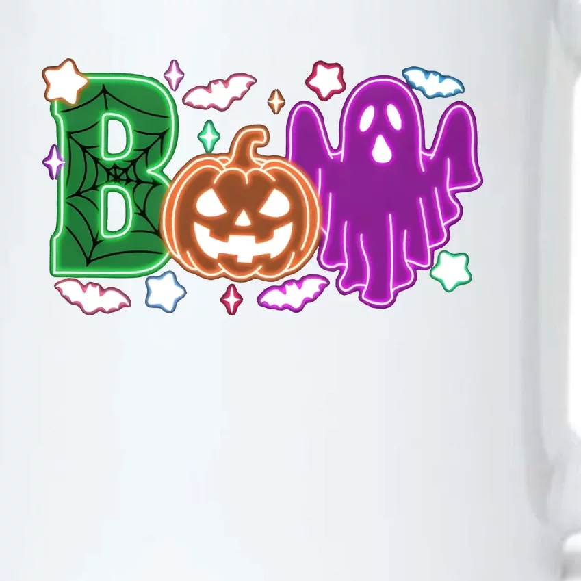 Boo Halloween Ghost Floral Black Color Changing Mug