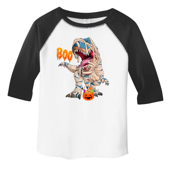 Boo Halloween Ghost Skeleton Dinosaur TRex Great Gift Toddler Fine Jersey T-Shirt