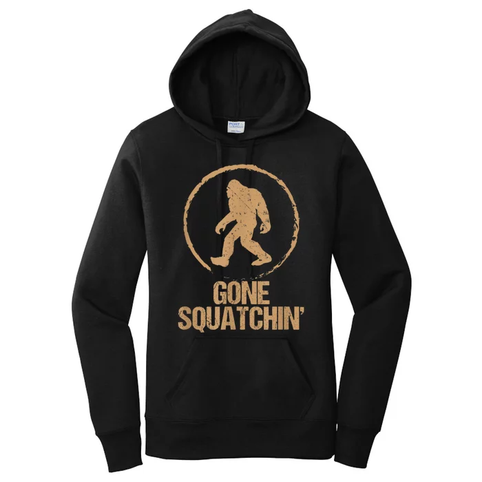 Bigfoot Hunter Gone Squatching Sasquatch Women's Pullover Hoodie