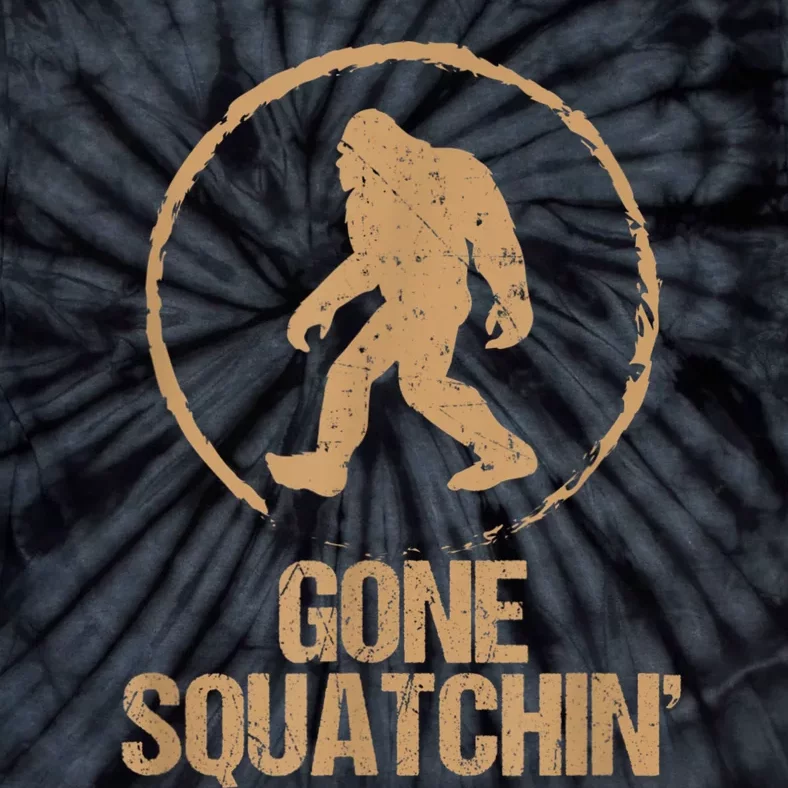 Bigfoot Hunter Gone Squatching Sasquatch Tie-Dye T-Shirt