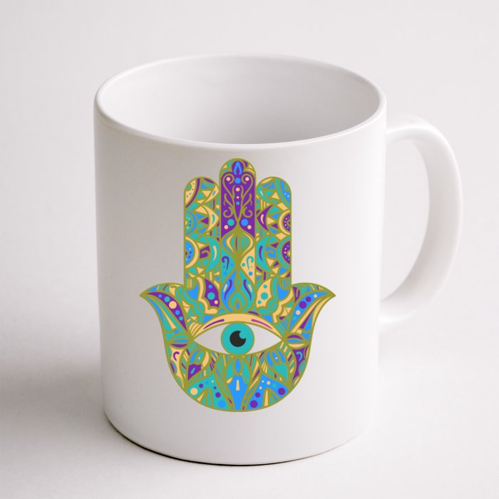 Beautiful Hamsa Hand Cute Gift Front & Back Coffee Mug