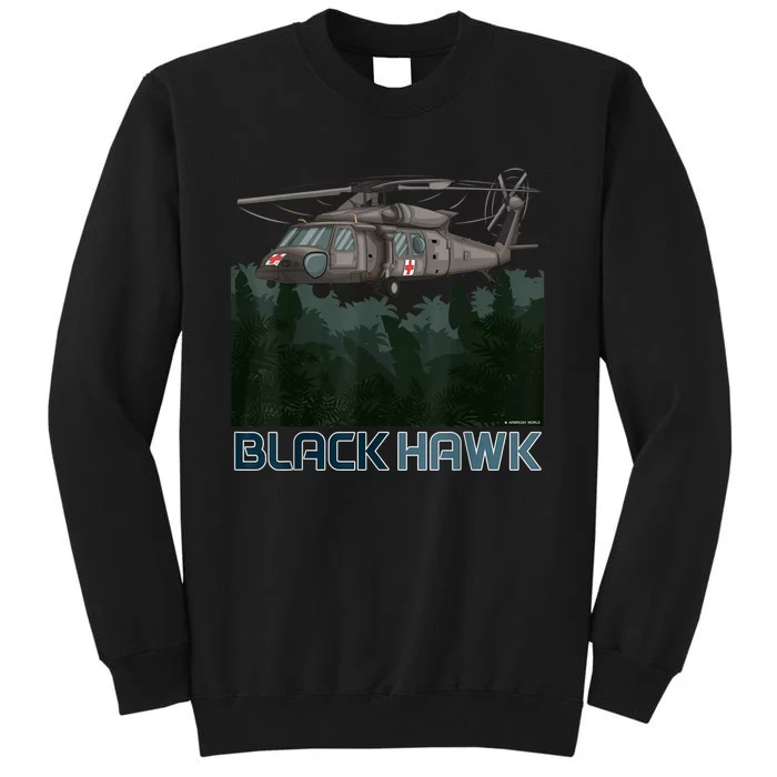 Black Hawk Helicopter Military Armed Forces Novelty Sweatshirt