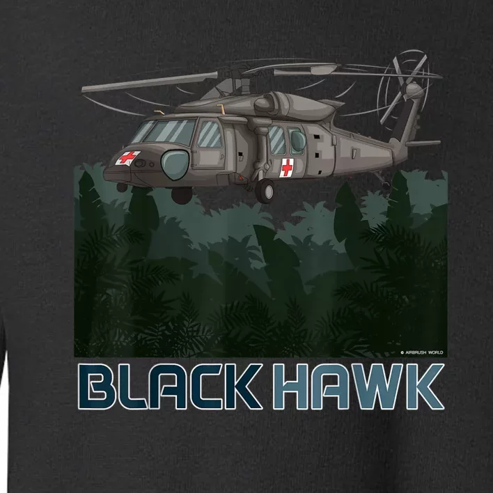 Black Hawk Helicopter Military Armed Forces Novelty Toddler Sweatshirt