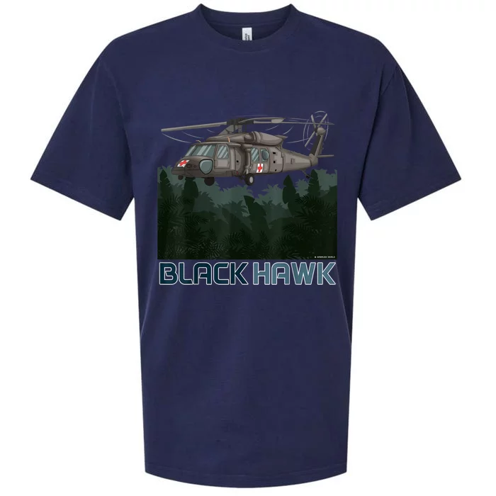 Black Hawk Helicopter Military Armed Forces Novelty Sueded Cloud Jersey T-Shirt