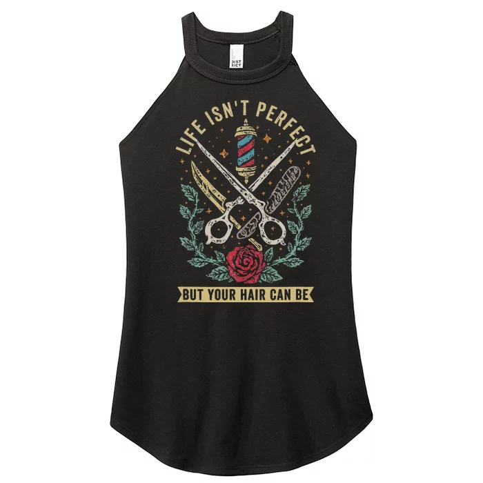 Barber Hairdresser Hairstylist Barbershop Barber Women’s Perfect Tri Rocker Tank