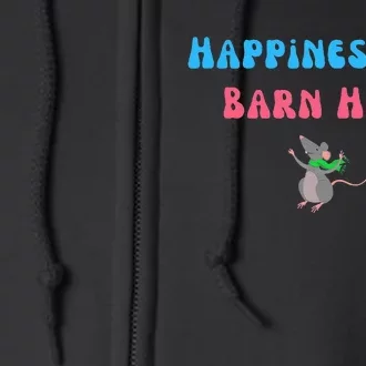 Barn Hunt Happiness Is Barn Hunt Cute Rat Full Zip Hoodie