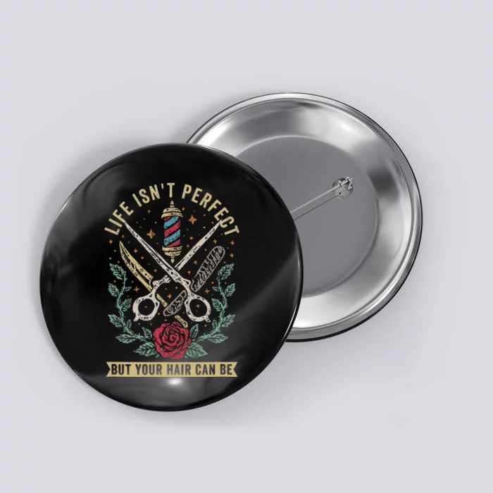 Barber Hairdresser Hairstylist Barbershop Barber Button