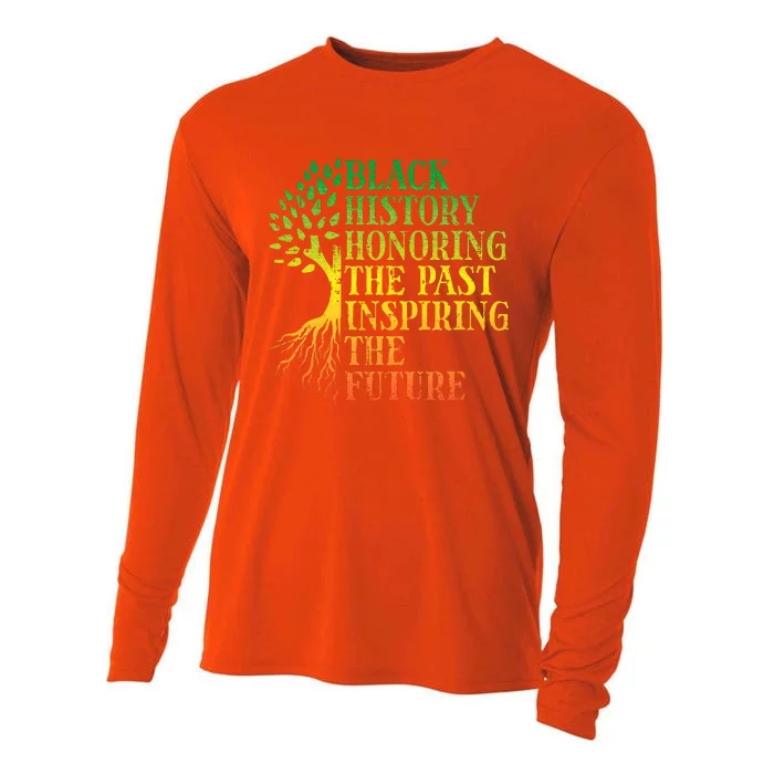 Black History Honoring Past Inspiring Future Cooling Performance Long Sleeve Crew