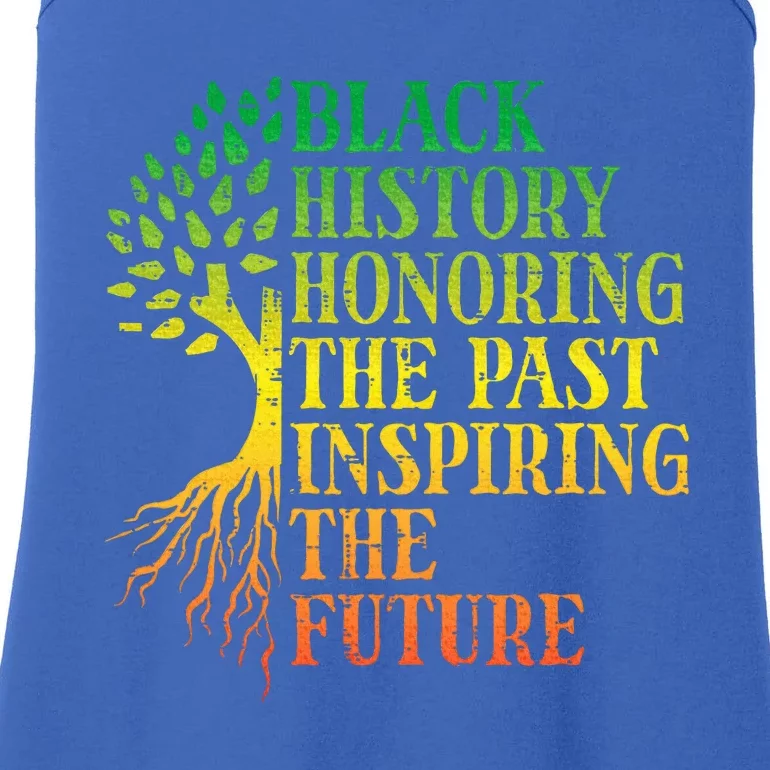 Black History Honoring Past Inspiring Future Ladies Essential Tank