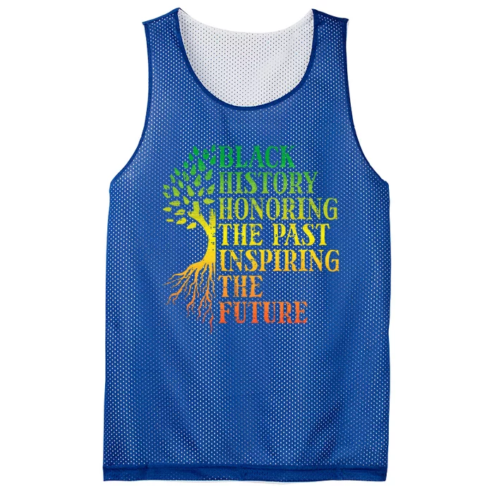 Black History Honoring Past Inspiring Future Mesh Reversible Basketball Jersey Tank