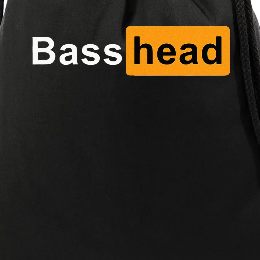 Bass Head Headbanger Edm Rave Festival Costume Dance Music Drawstring Bag