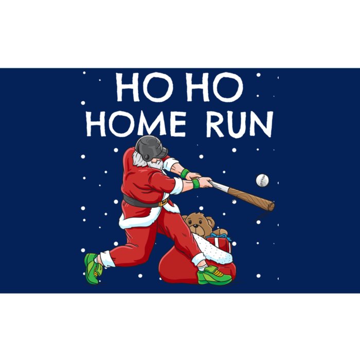 Baseball Ho Ho Home Run Funny Christmas Bumper Sticker