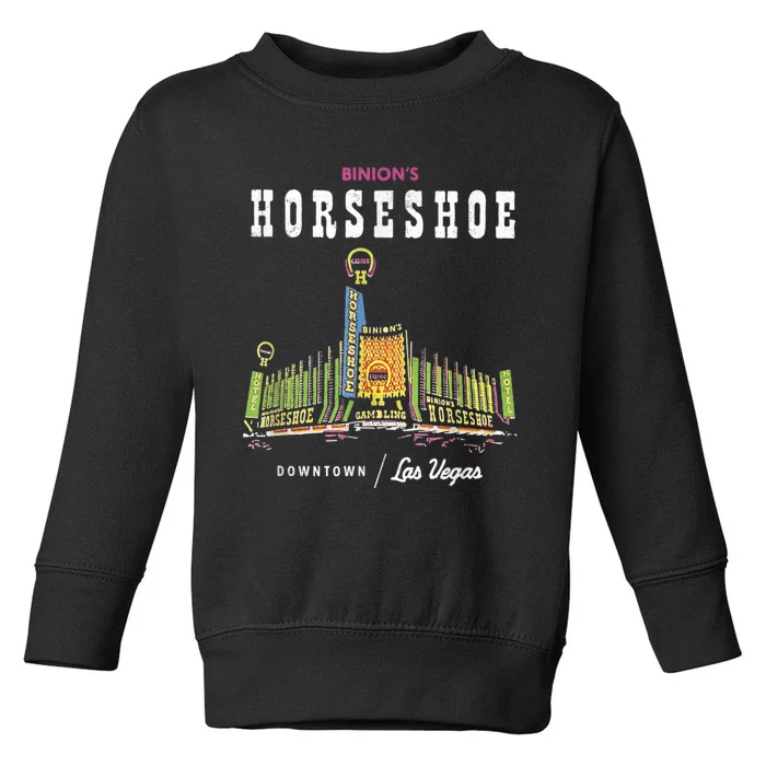 Binion's Horseshoe Hotel Casino Vintage Retro Las Vegas Toddler Sweatshirt