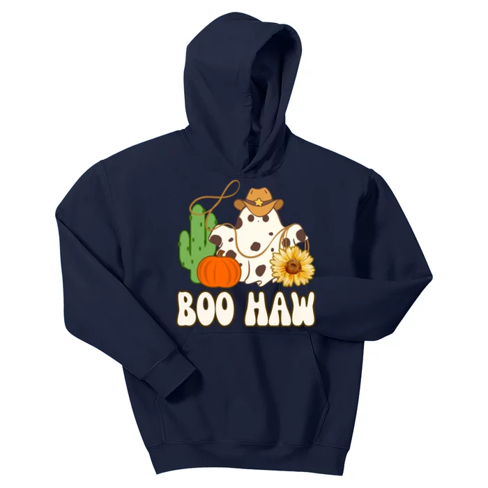 Boo Haw Halloween Country Kids Hoodie