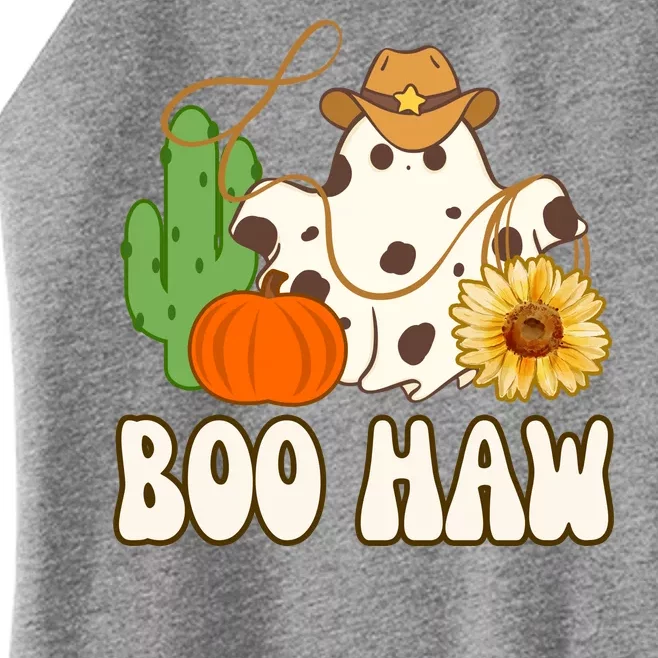 Boo Haw Halloween Country Women’s Perfect Tri Rocker Tank