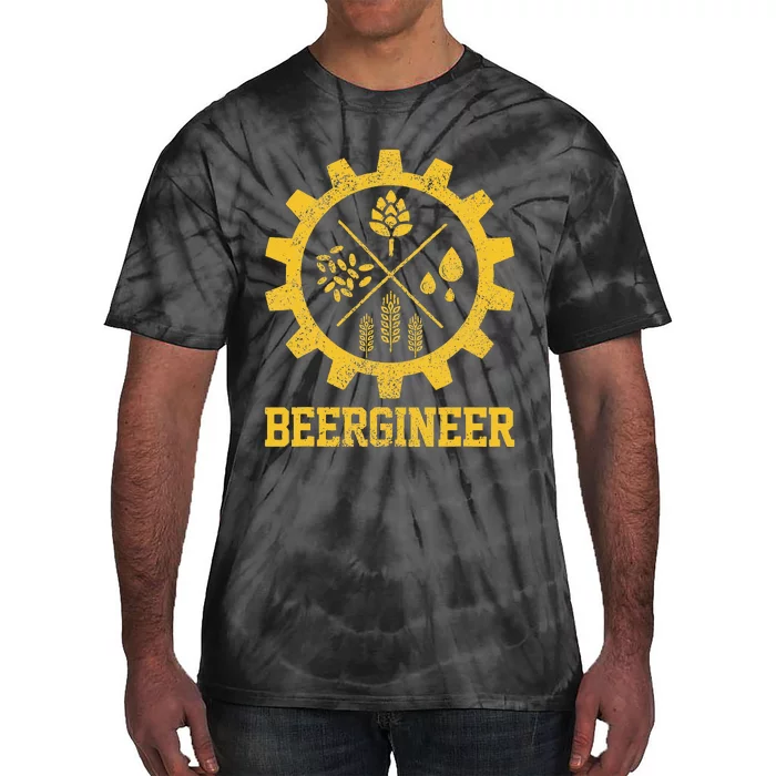 Beergineer Homebrew Home Brewing Craft Beer Brewer Gift Tie-Dye T-Shirt