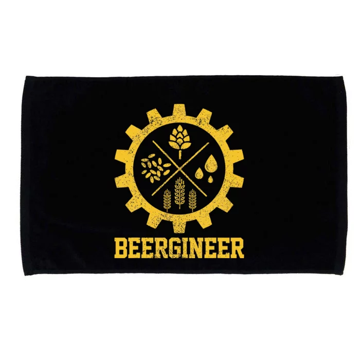 Beergineer Homebrew Home Brewing Craft Beer Brewer Gift Microfiber Hand Towel