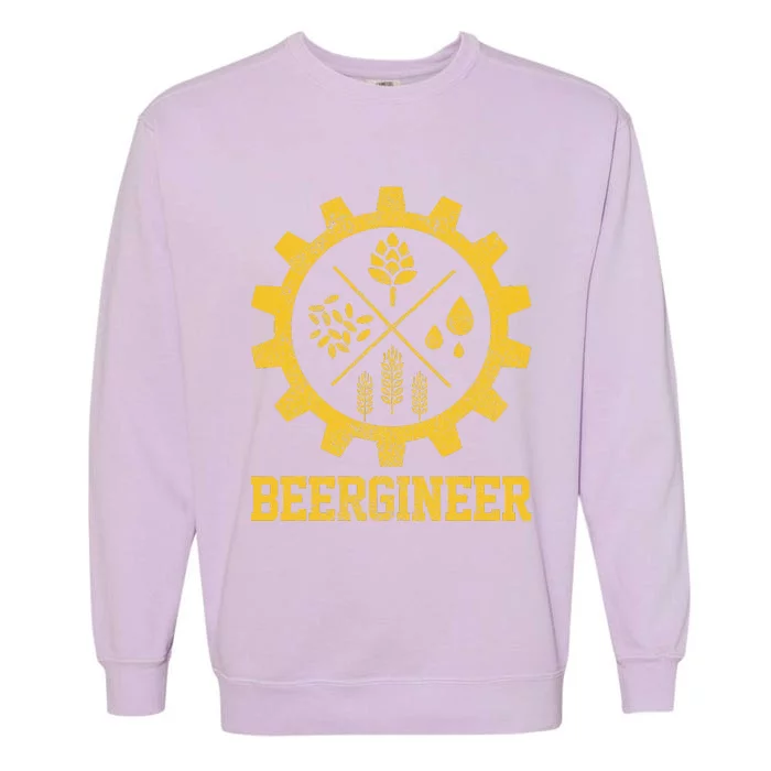 Beergineer Homebrew Home Brewing Craft Beer Brewer Gift Garment-Dyed Sweatshirt