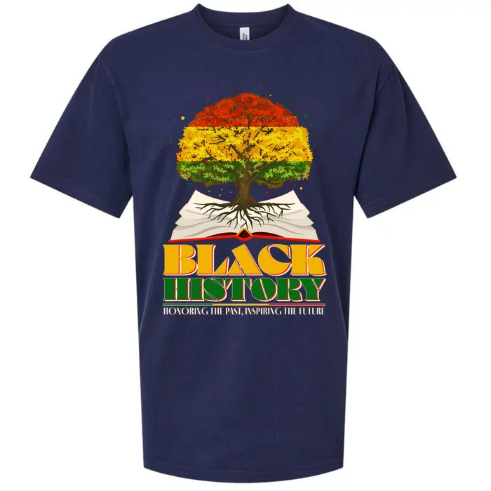 Black History Honoring The Past Inspiring The Future Black History Month Sueded Cloud Jersey T-Shirt