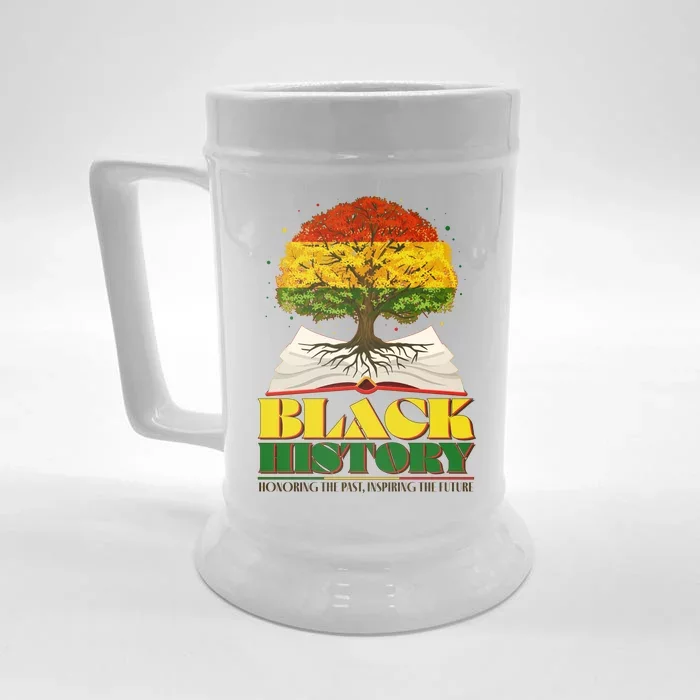 Black History Honoring The Past Inspiring The Future Black History Month Front & Back Beer Stein