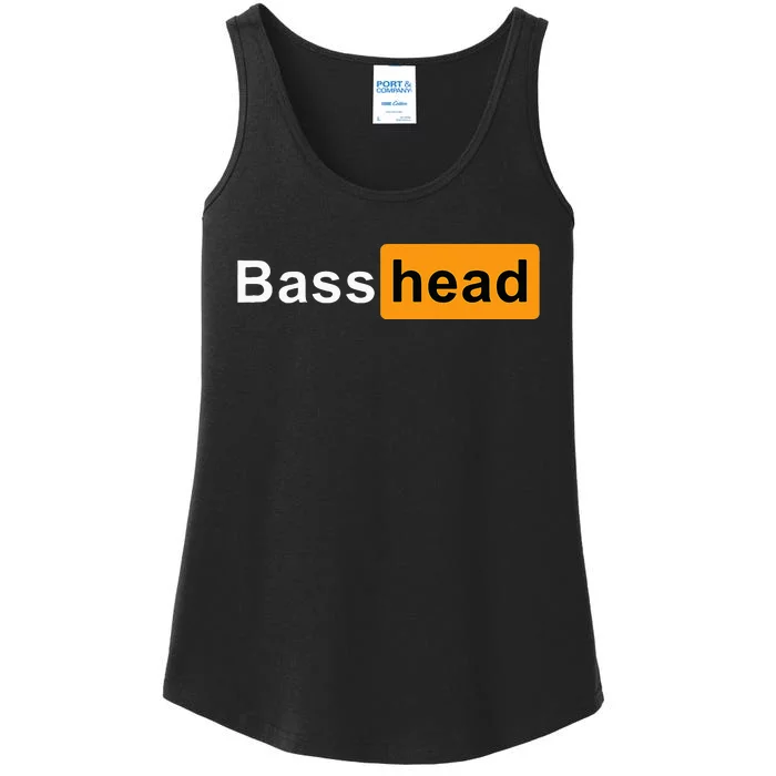 Bass Head Headbanger Edm Rave Festival Costume Dance Music Ladies Essential Tank