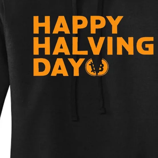 Bitcoin Halving Happy Halving Day Crypto Cryptocurrency Women's Pullover Hoodie