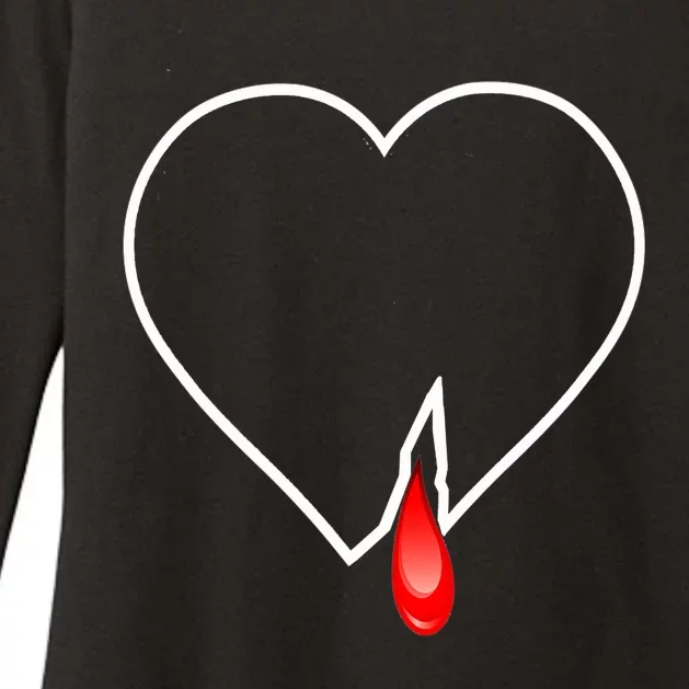 Broken Heart Heart Blood Heart Premium Womens CVC Long Sleeve Shirt