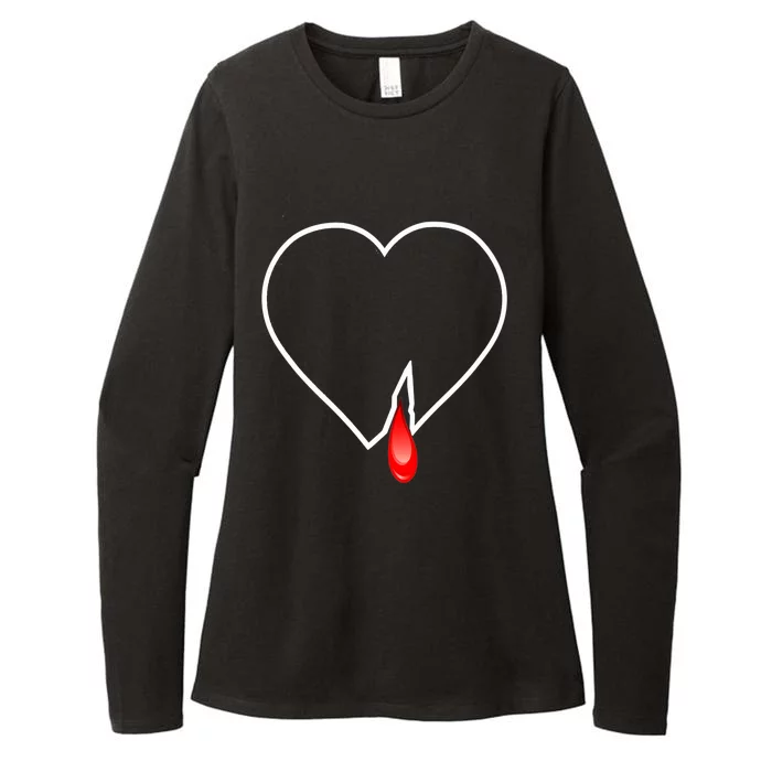 Broken Heart Heart Blood Heart Premium Womens CVC Long Sleeve Shirt